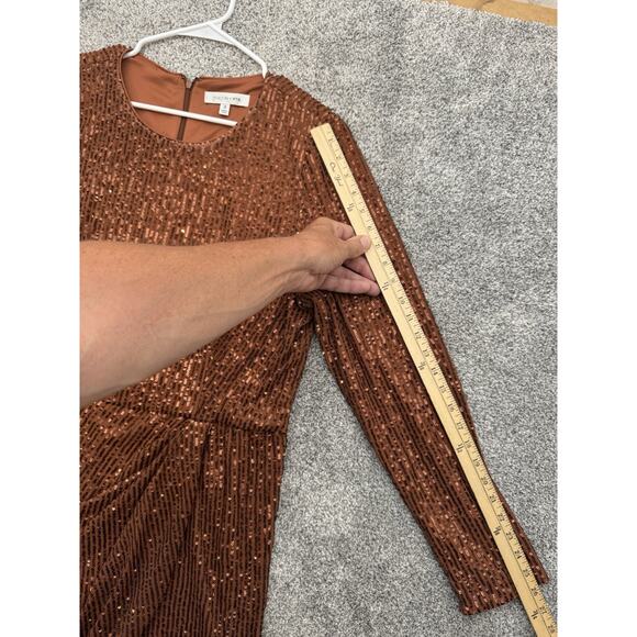 Toccin X RTR Faux Wrap Mini Dress 14 Cocktail Club Night Out Y2K Glam Party - Picture 4 of 9